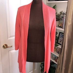 Kim Rogers Coral 3/4 Sleeve Cardigan